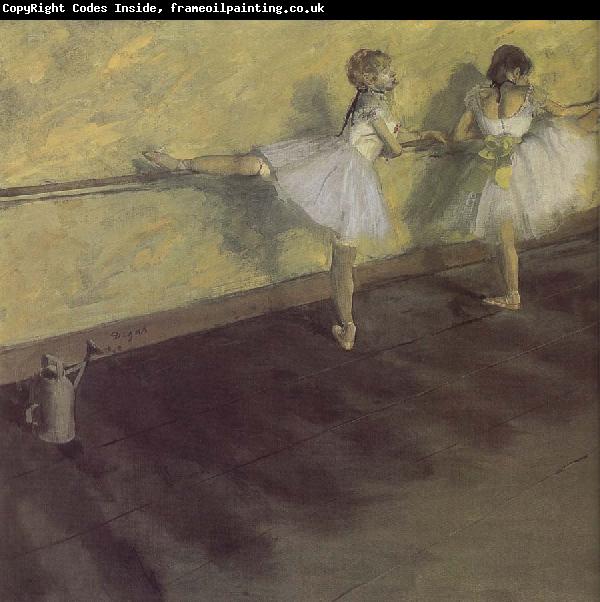 Edgar Degas ballerina being practising